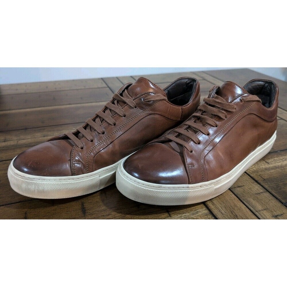 To Boot New York Adam Derrick Sneakers 357915 Mens Size 11 Brown Leather Italy